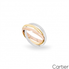 Cartier Tri-Colour Gold Trinity Ring Size 58 B4086100 Cartier Tri-Colour Gold Trinity Ring Size 58 B4086100